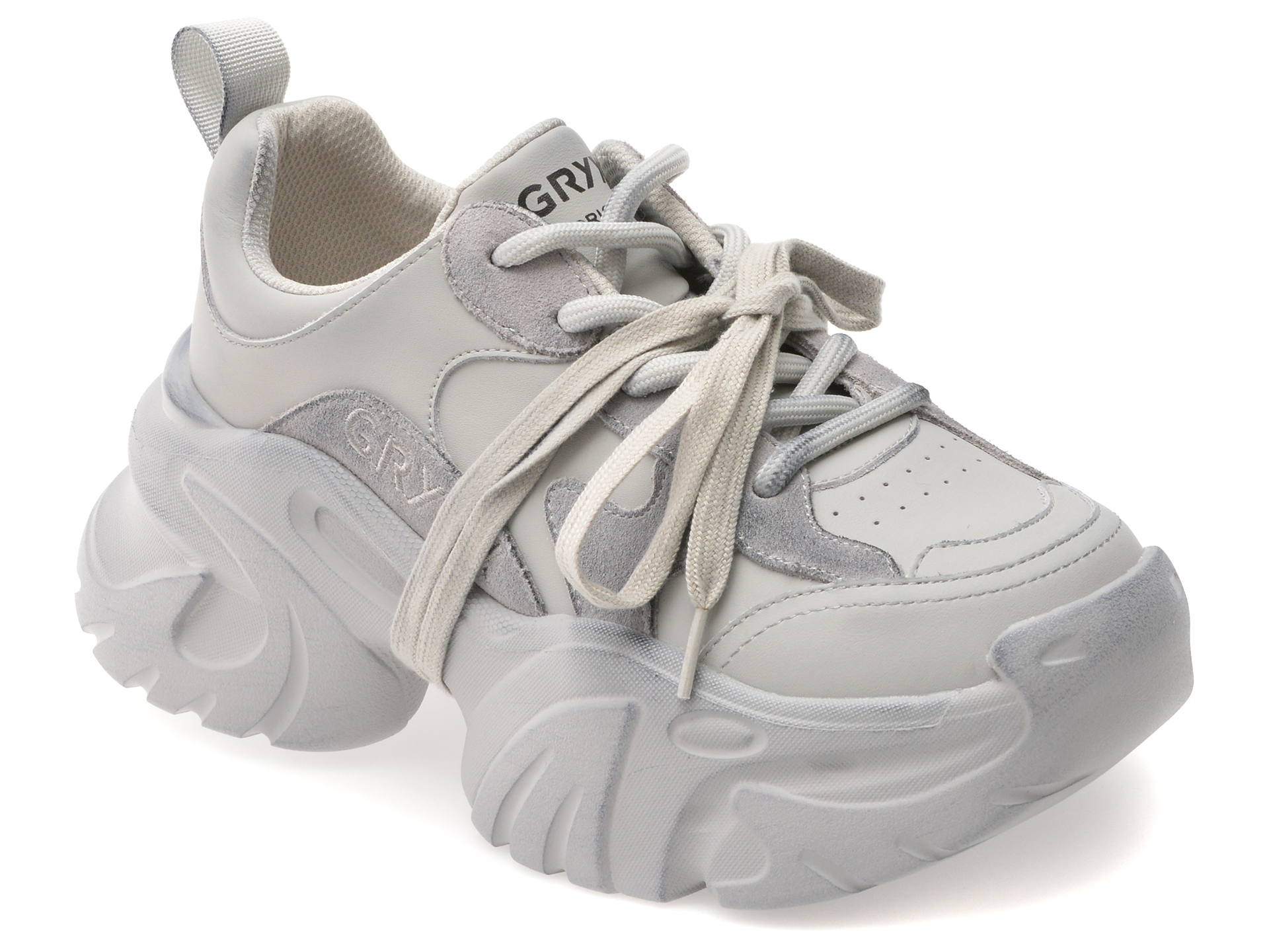 Pantofi Sport GRYXX Gri Piele Naturală