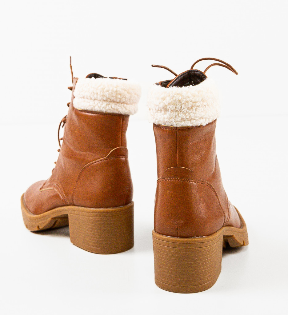 Ghete Dama Bella Camel - Eleganță și Confort - imagine 6