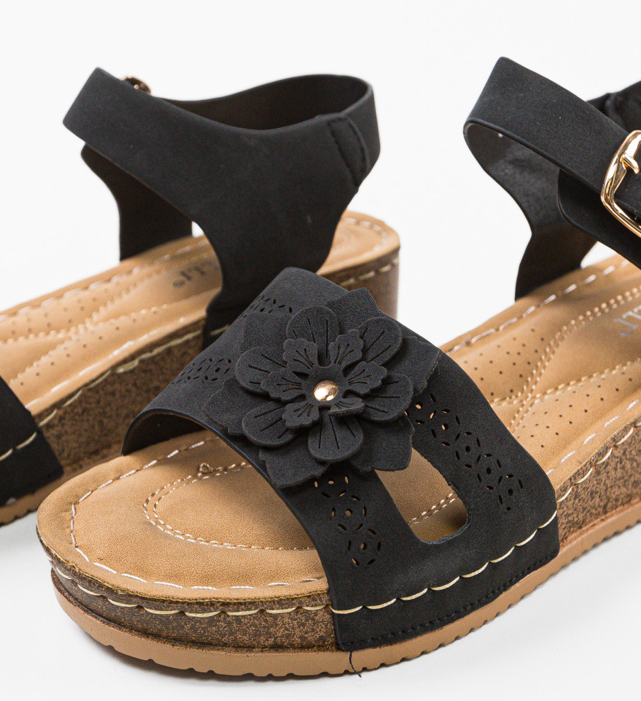 Sandale Florentino Negre | Eleganță și Confort
