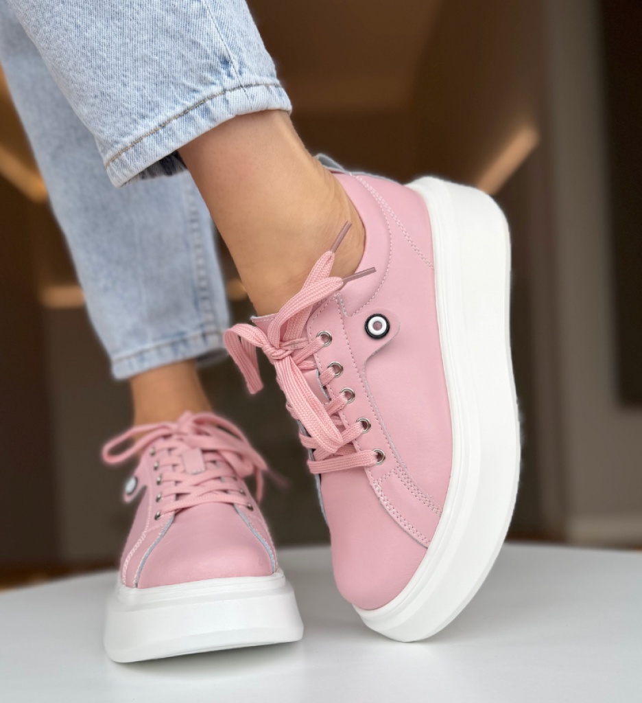 Pantofi Casual Nuandre Roz - Confort și Stil - imagine 11