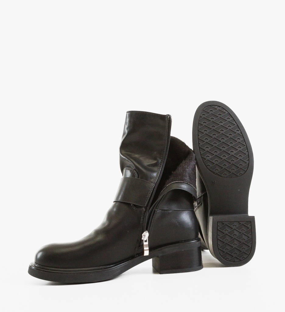 Ghete Dama Barney Negre | Depurtat | Stil și Confort - imagine 4