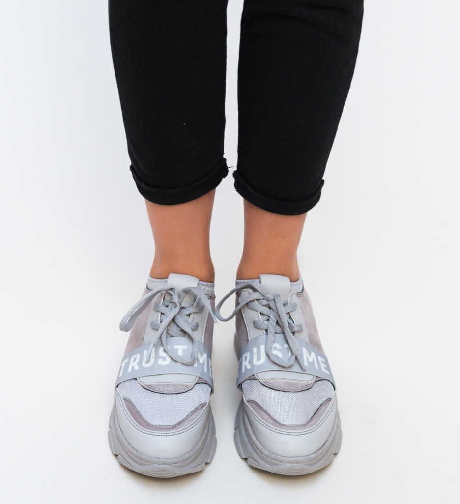 Pantofi Sport Calot Gri - Confort și Stil - imagine 2