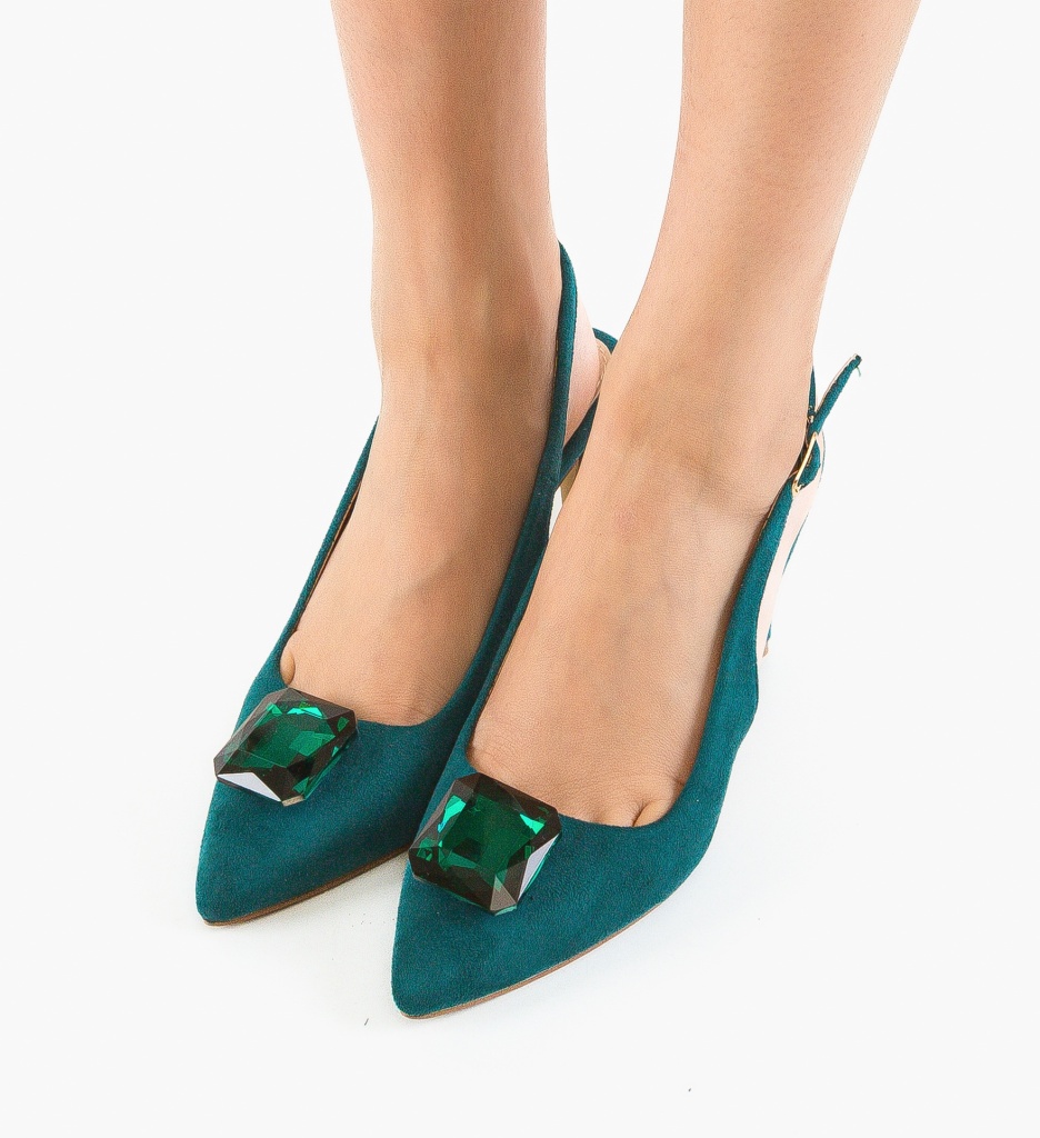 Pantofi Vyhag Verzi cu Toc - Eleganță Asigurată - imagine 2