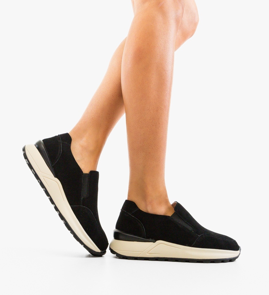 Pantofi Casual Dama Derina Negri - Confort și Stil