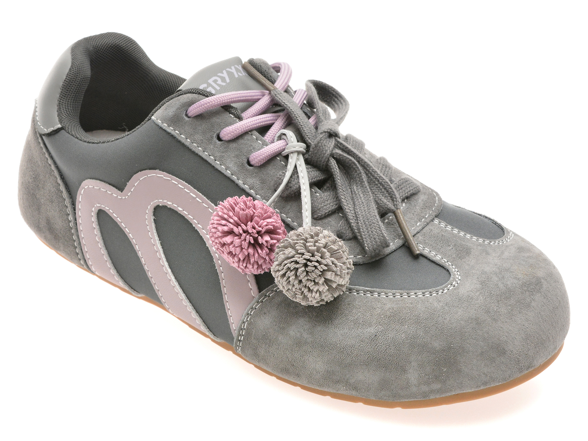 Pantofi Sport GRYXX Gri Piele Naturală