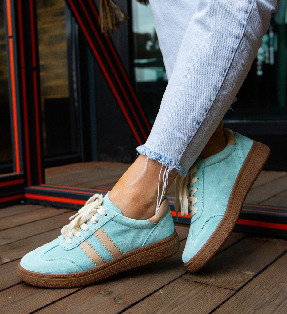 Sneakers Dama Marok Albastri | Confort și Stil Sport - imagine 3