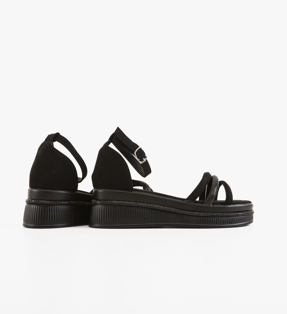 Sandale Modarko Negre | Eleganță și Confort - imagine 3