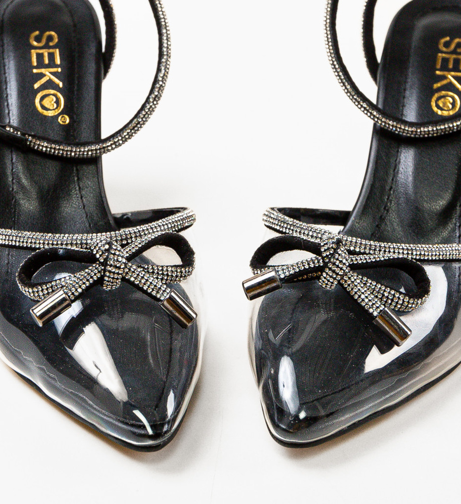 Pantofi Dama Negri Eleganți cu Toc Înalt - imagine 6