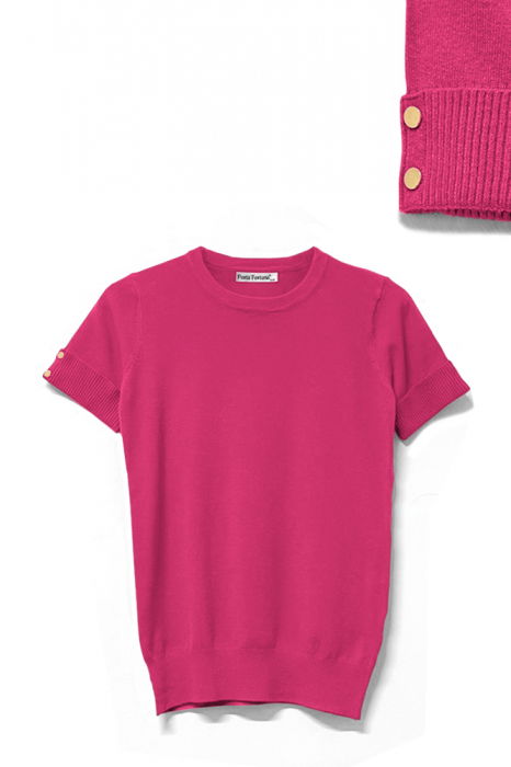 Pulover Fucsia Porta fortuna - Stil si Confort