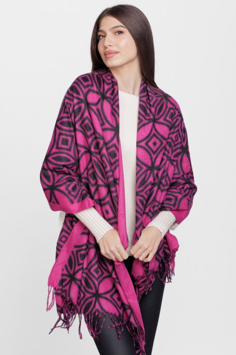 Esarfă Cashmere Geometrică Shopika - imagine 1