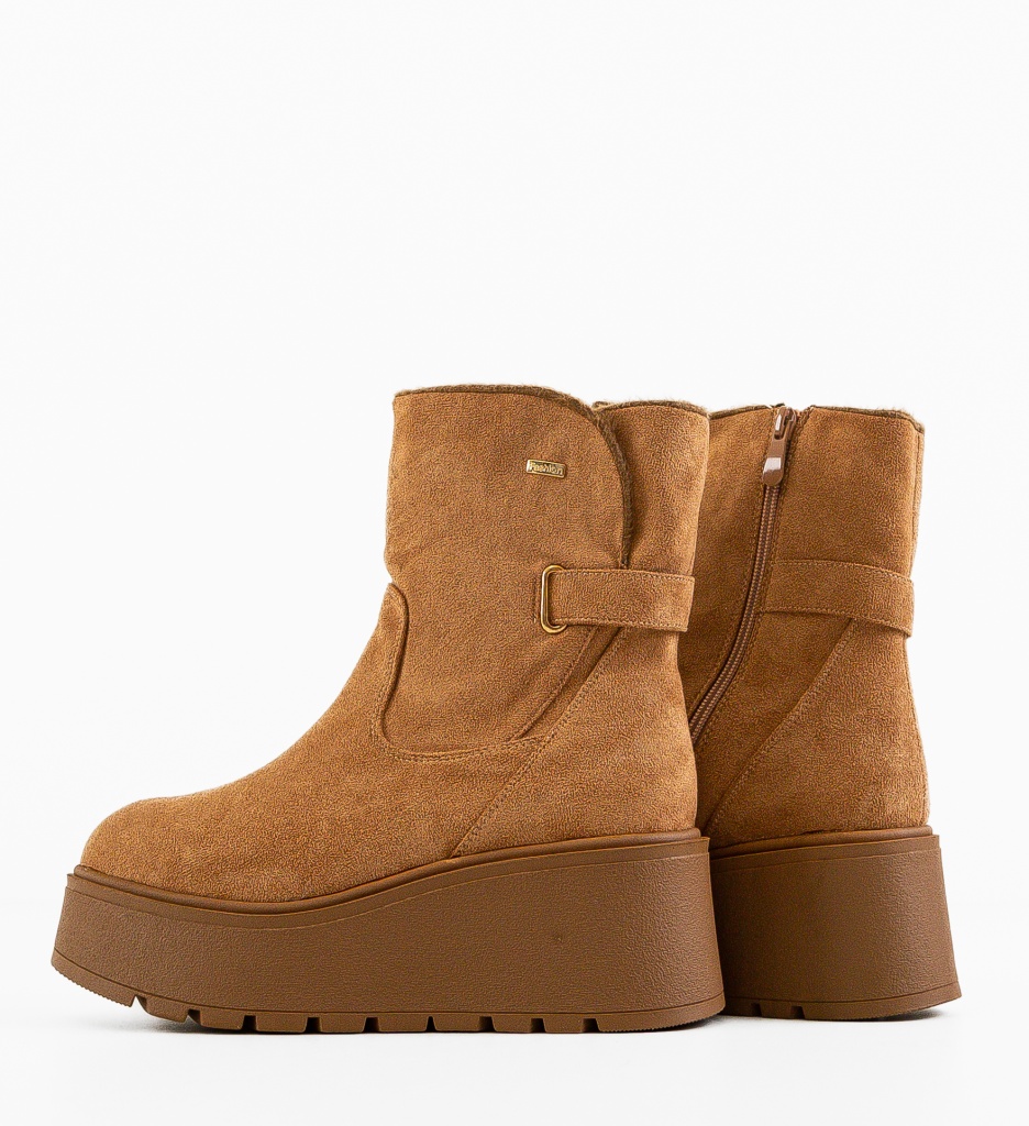 Ghete Dama Adelyny Camel - Eleganță și Confort - imagine 8