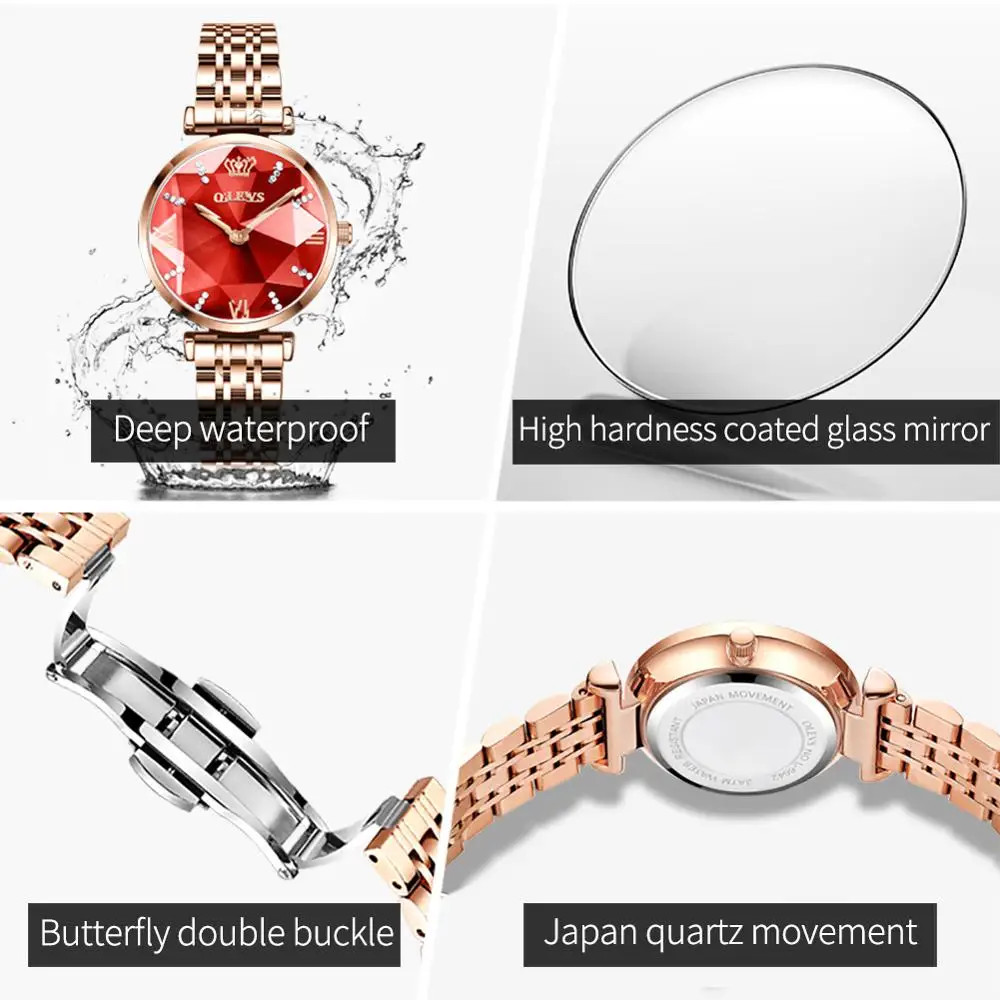Ceas Olevs Dama Rose Gold Elegance - imagine 4