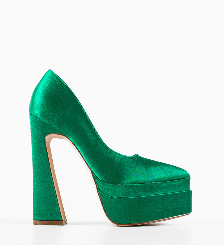 Pantofi Toc Abimbola Verzi - Eleganță Asigurată - imagine 5