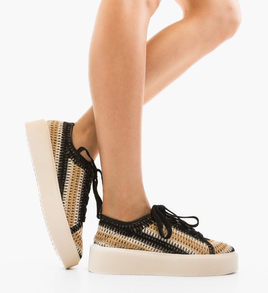 Sneakers dama Reinbou Negri | Confort și Stil