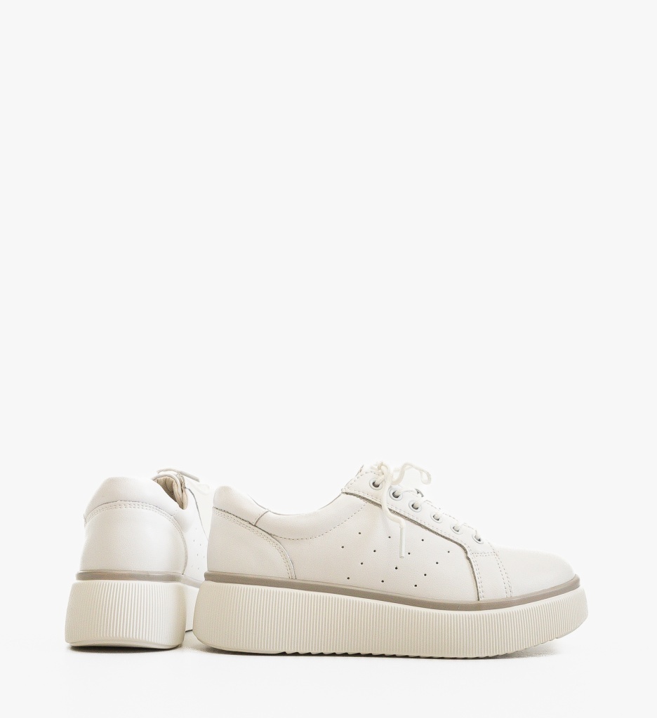 Sneakers Dama Jebry Albi | Stil Urban Confortabil - imagine 5