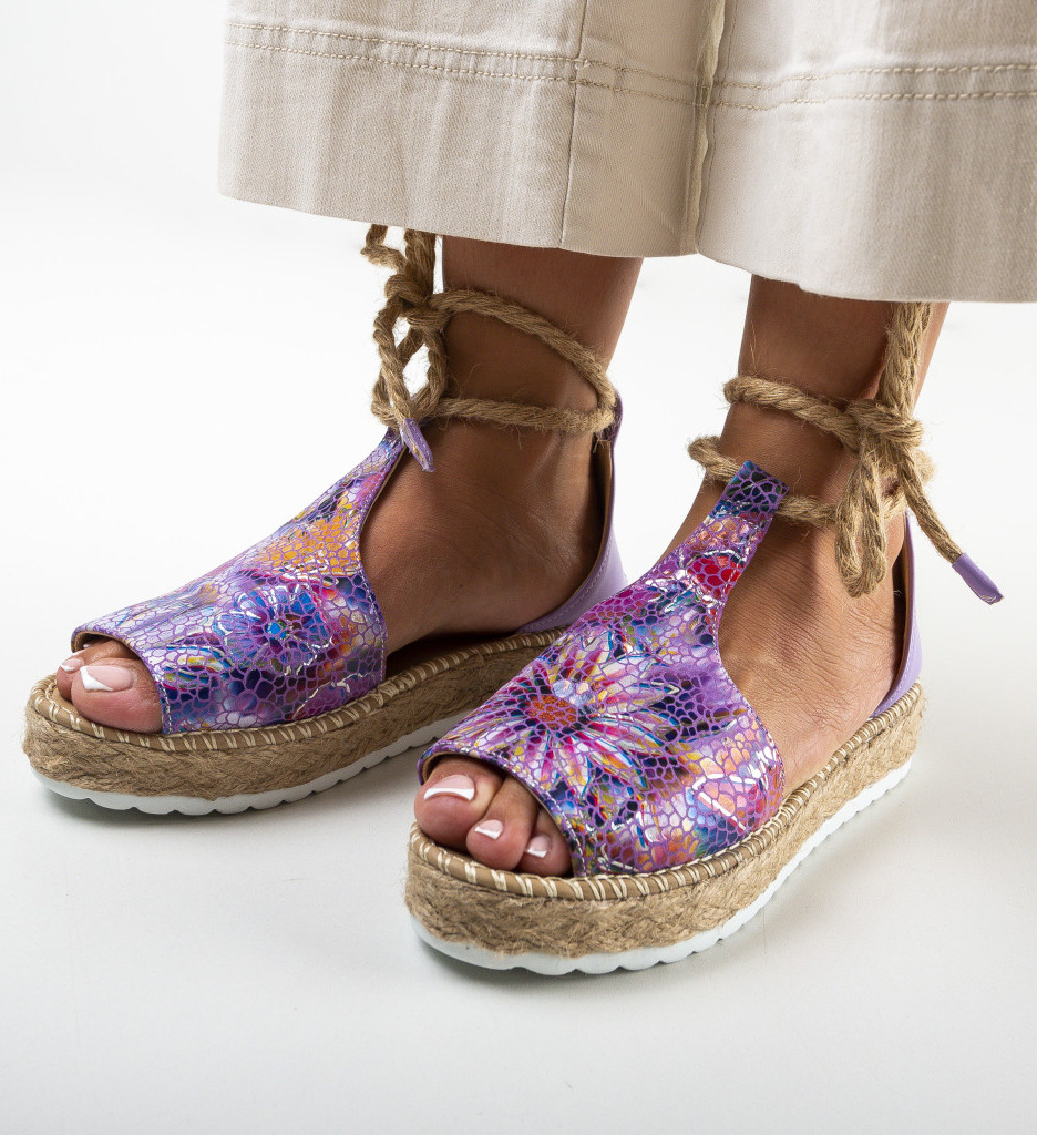 Sandale Lemira Mov - Elegante si Confortabile - imagine 4