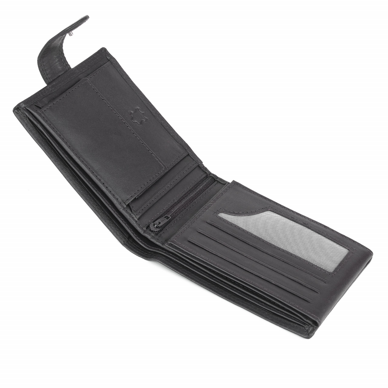 Portofel Barbati Ronno PT1478 Piele Naturala Negru - imagine 4