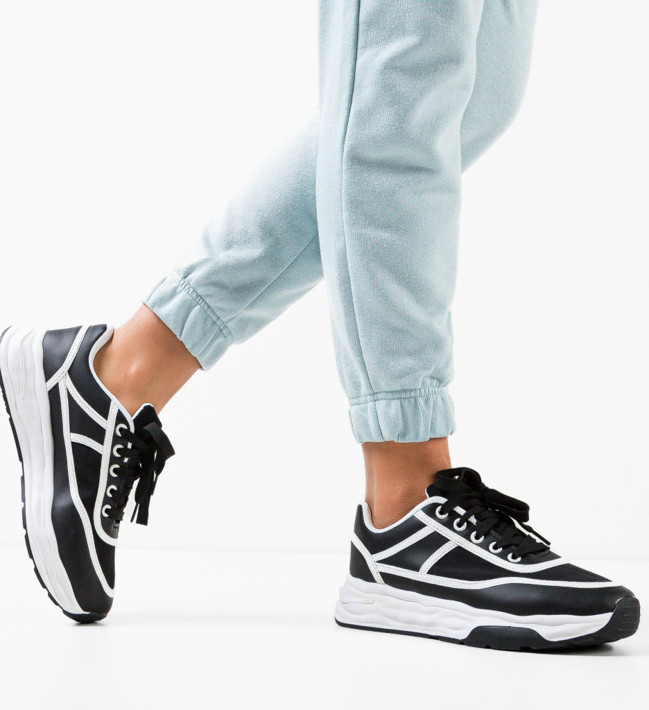 Sneakers Dama Zakaria Negri 2 - Confort si Stil - imagine 2