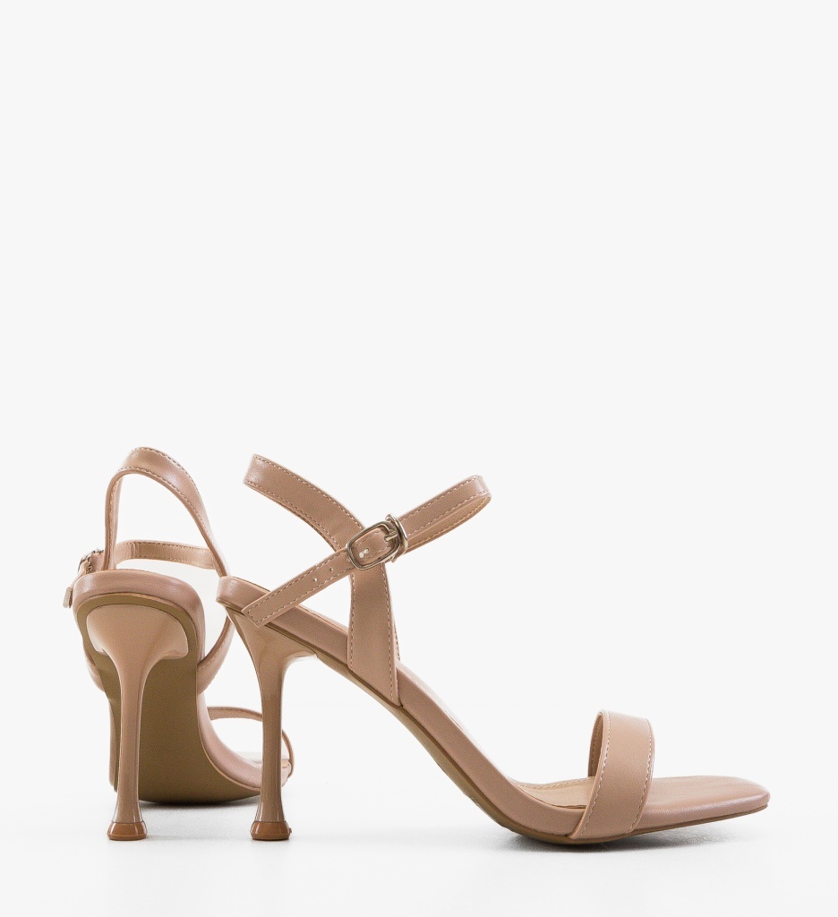 Sandale cu toc Odisa Bej | Eleganță și Confort - imagine 4
