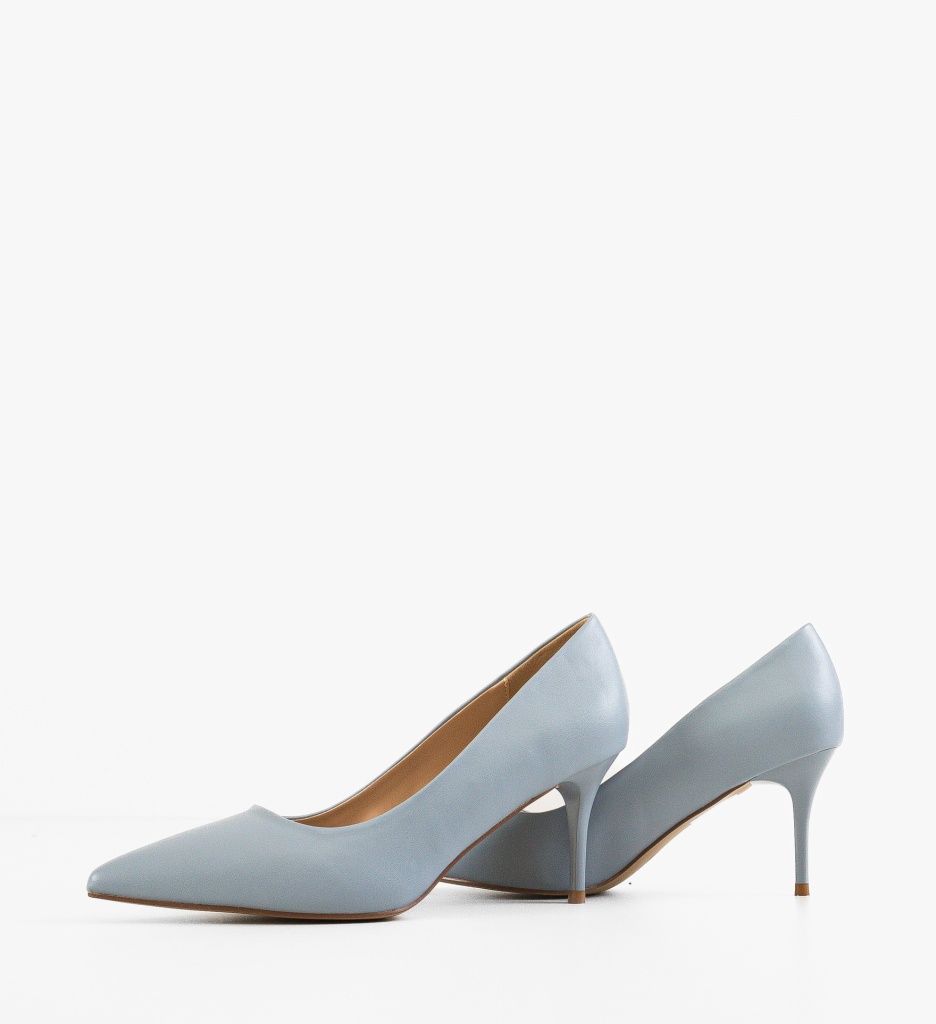 Pantofi Stiletto Adra Albaștri Eleganți - imagine 6