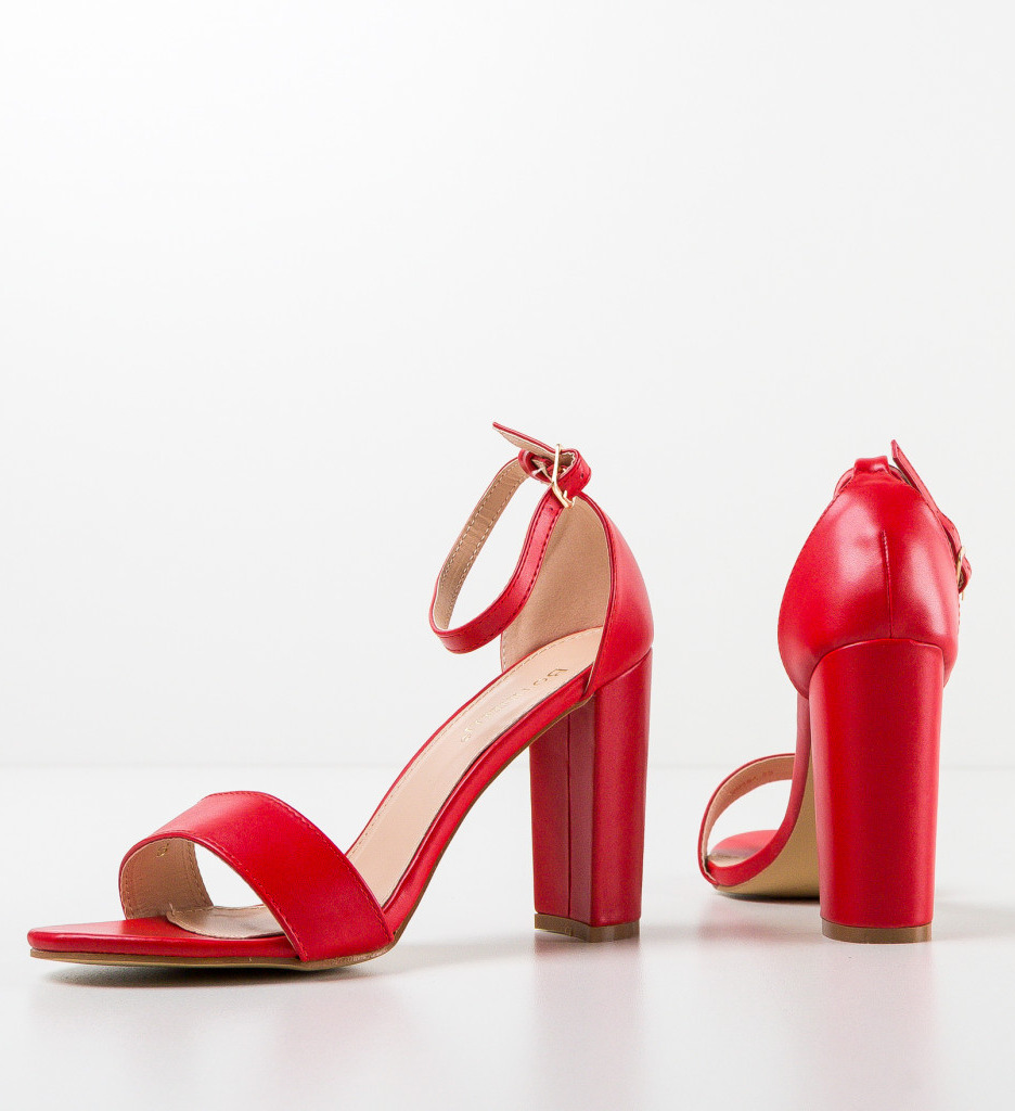 Sandale Nere Rosii cu Toc | Eleganță Asigurată - imagine 7