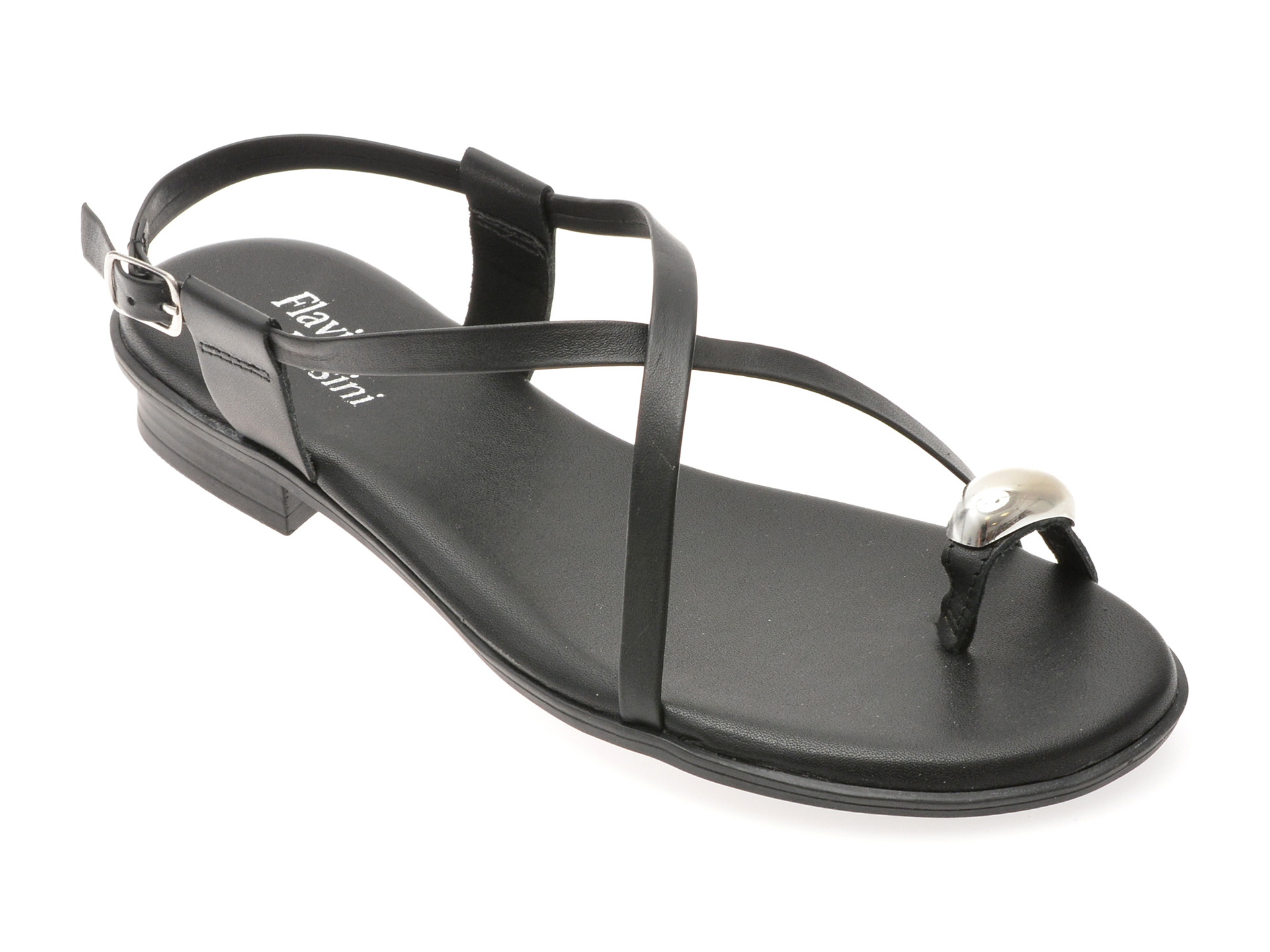 Sandale FLAVIA PASSINI Negre Piele Naturală