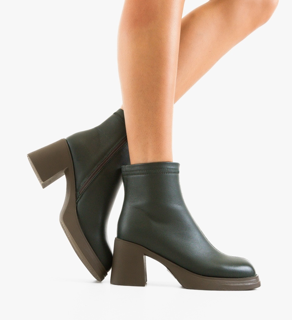 Botine Dama Tafta Verde - Eleganță și Stil - imagine 3