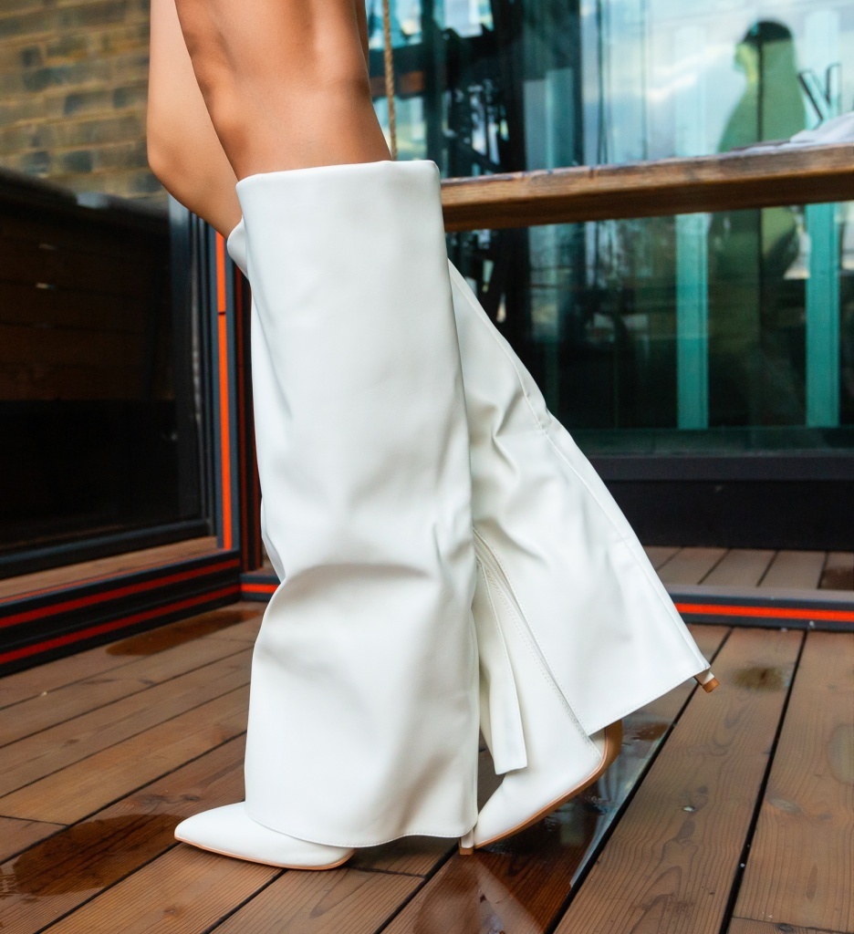 Cizme Dama Ammi Albe - Eleganță și Confort - imagine 4