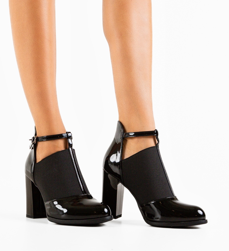 Botine Celeste Negre - Eleganță și Confort - imagine 3