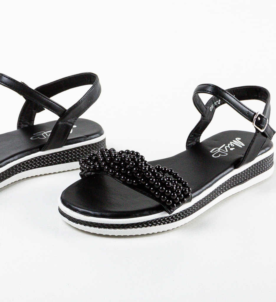 Sandale Dama Negre Lorai | Eleganță și Confort - imagine 5