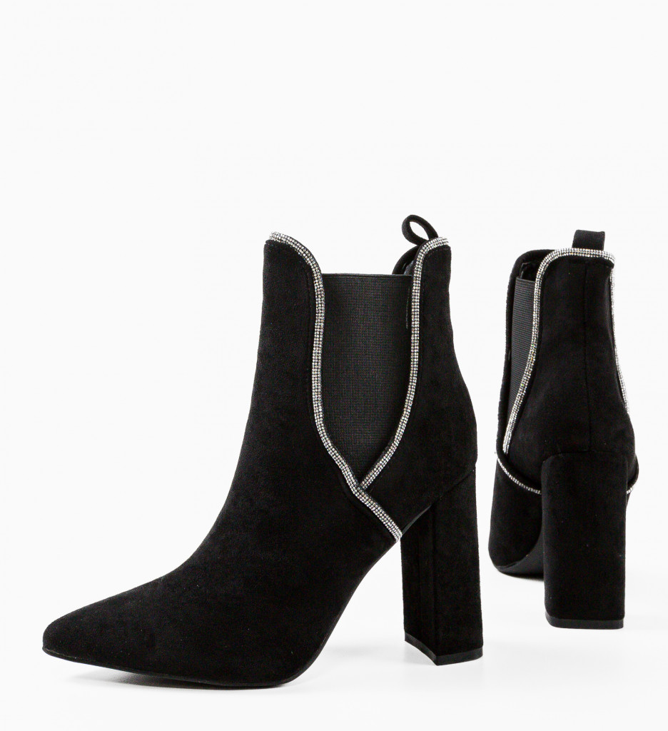 Botine Dama Mckay Negre 2 - Eleganță și Stil - imagine 6