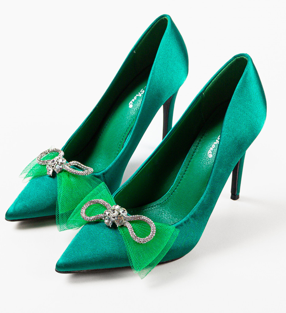 Pantofi dama Caoimhe Verzi | Stil Unic - imagine 5