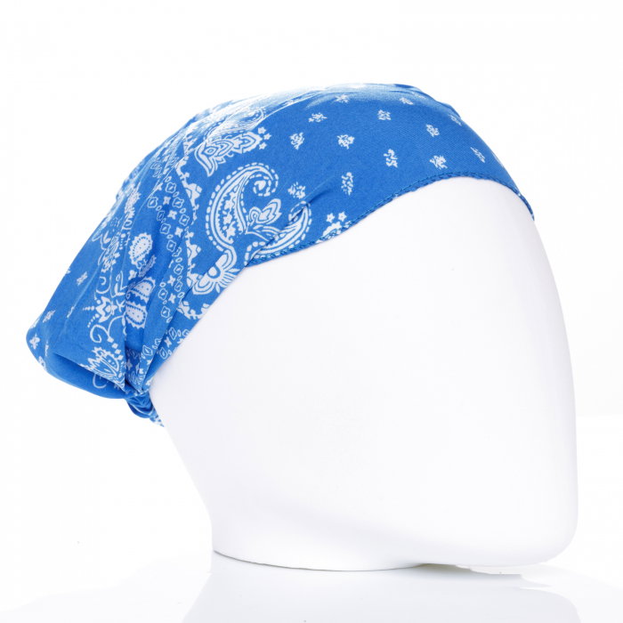 Bandana Dama Albastru Shopika cu Elastic Spate