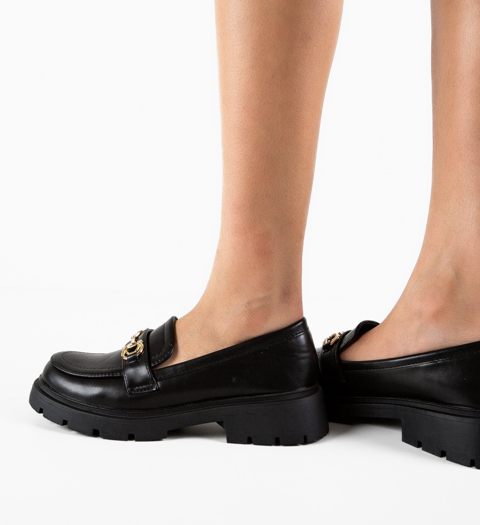 Pantofi Casual Sloan Negri - Confort și Stil Zilnic - imagine 3