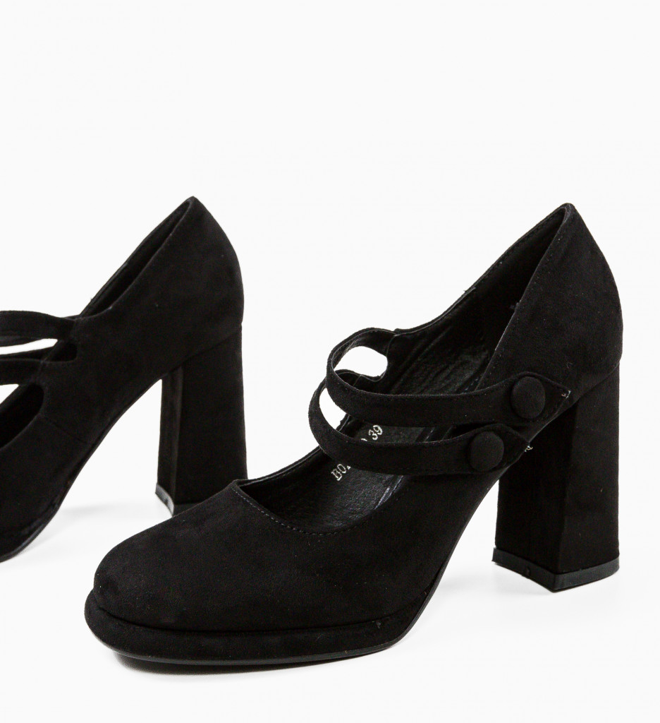 Pantofi Vintage Negri | Eleganță Atemporală - imagine 7