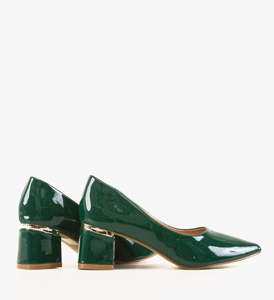 Pantofi Tyrkas Verzi cu Toc | Eleganță Modernă - imagine 5