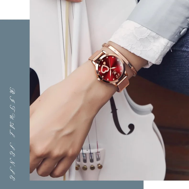 Ceas Dama Olevs CS1640 Rose Gold - imagine 2