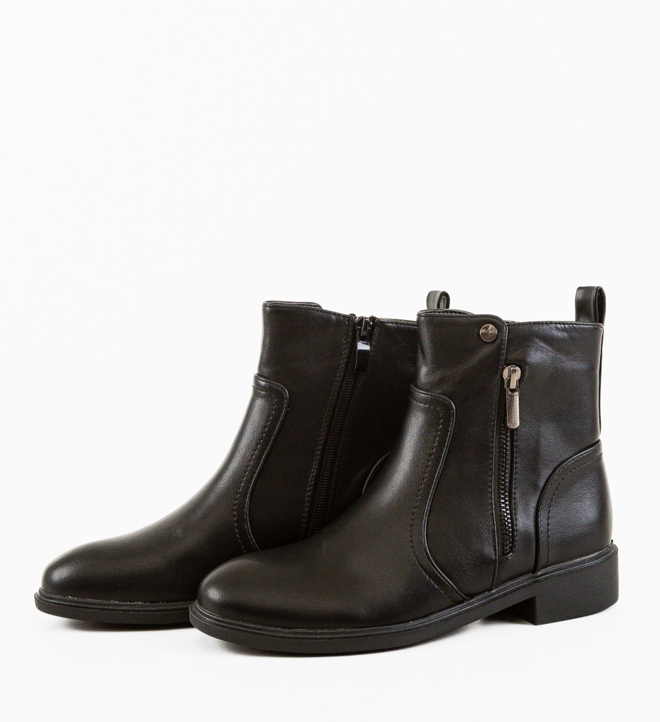 Ghete Dama Piele Negre | Stil si Confort - imagine 7