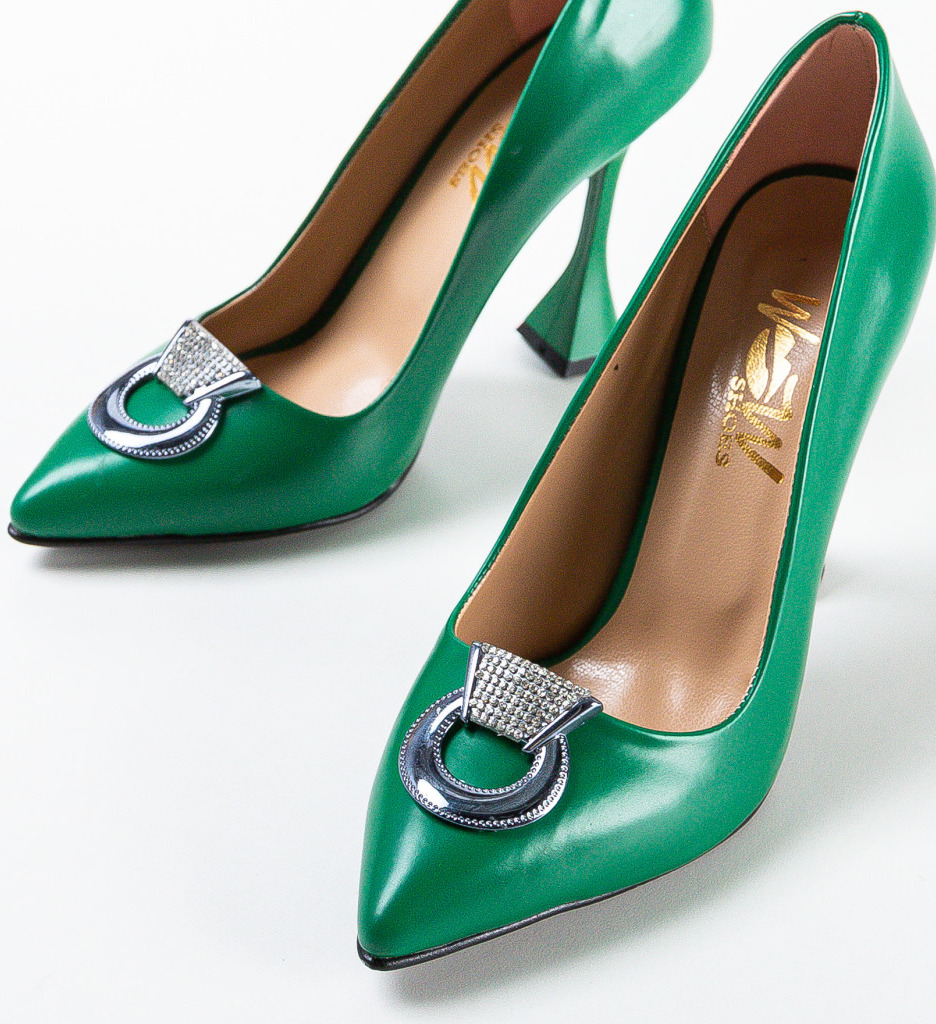 Pantofi dama Provok Verde 2 | Stil și Eleganță - imagine 5