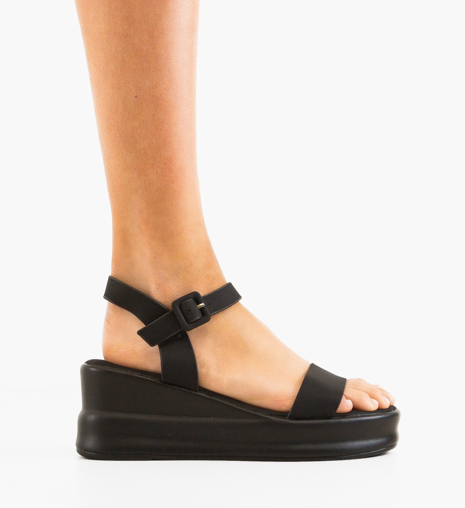 Platforme Dama Anata Negre - Eleganță și Confort - imagine 6