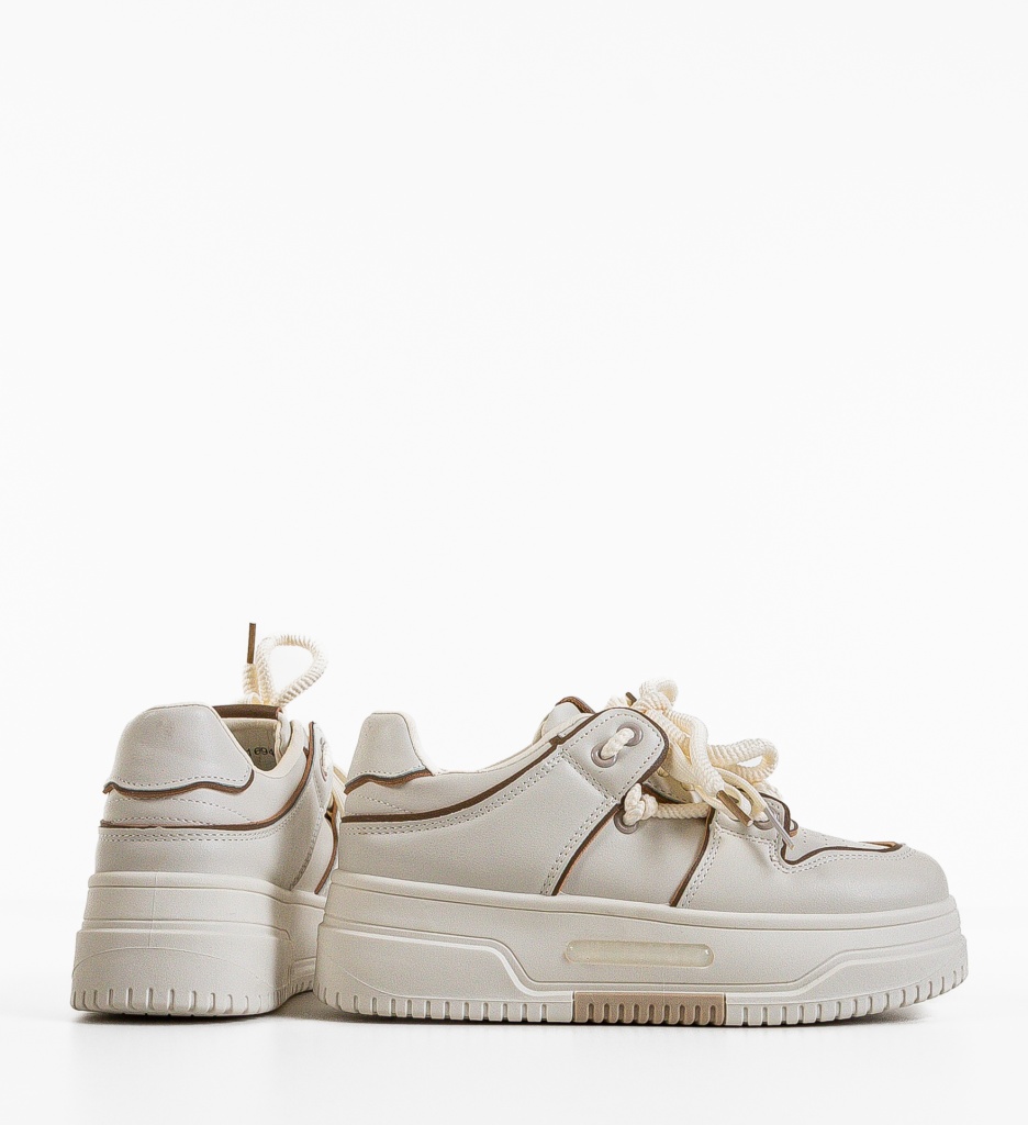 Sneakers Dama Kerim Bej | Confort și Stil - imagine 5