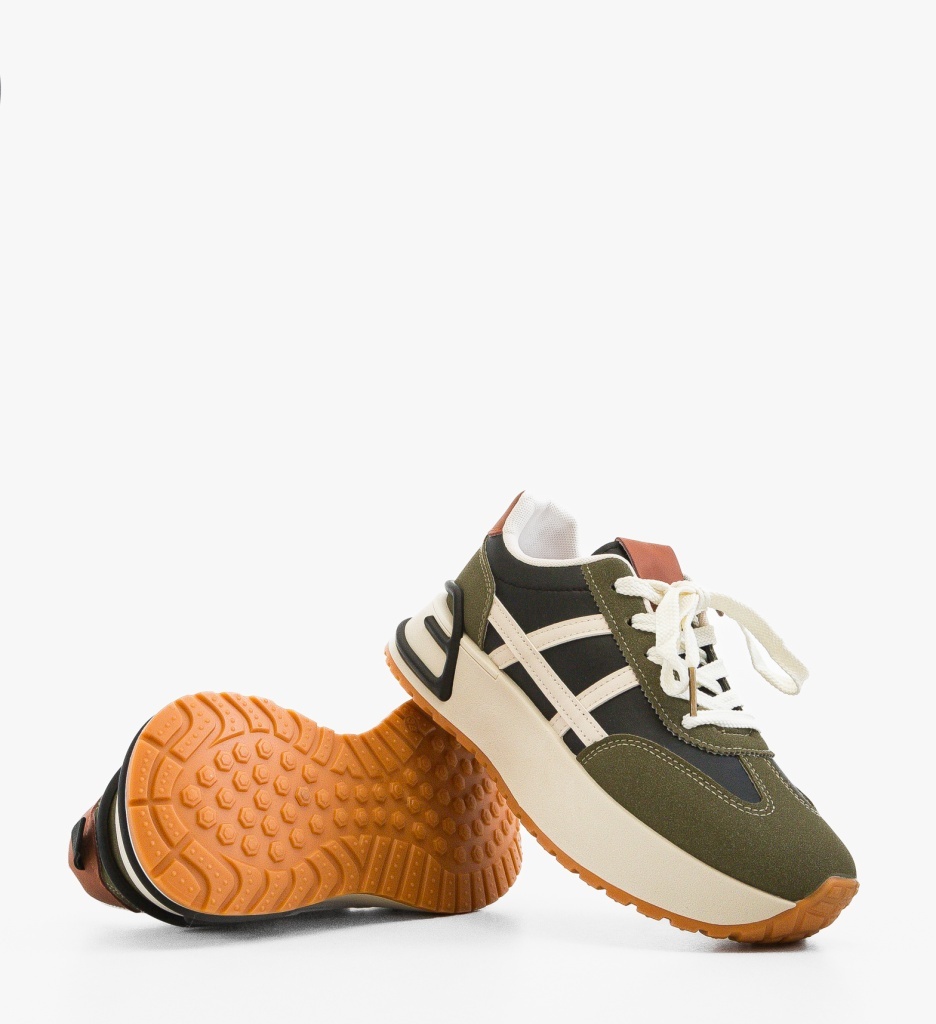 Sneakers Dama Dasyer Verde – Confort și Stil Sport - imagine 3