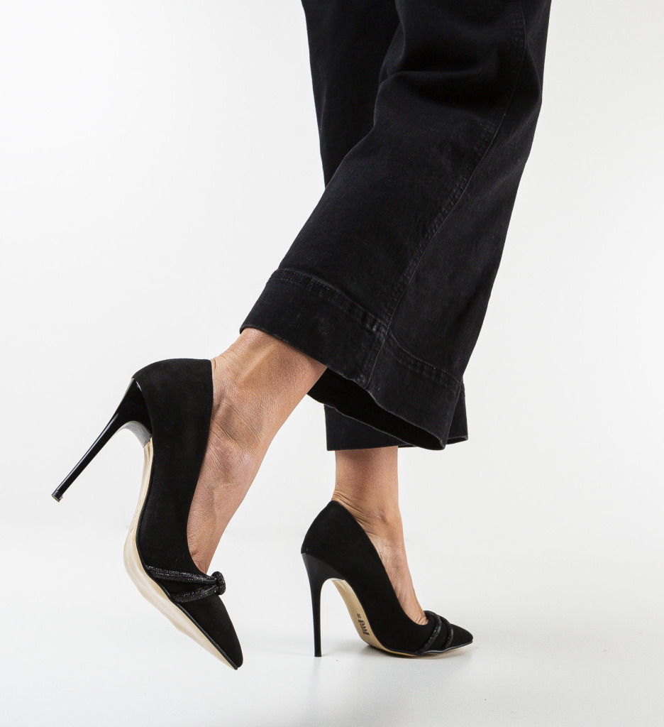 Pantofi Casette Negri - Eleganță și Stil - imagine 2