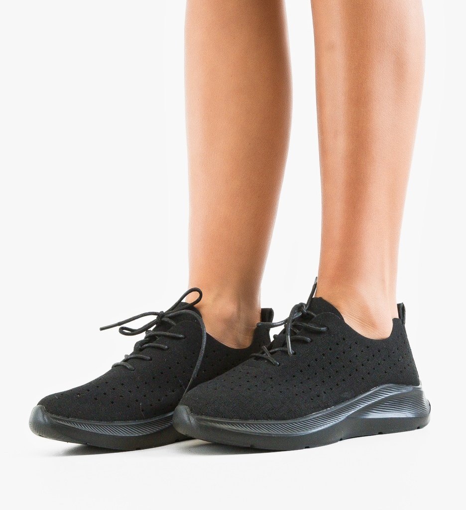 Sneakers Dama Lau Negre | Confort și Stil Sport