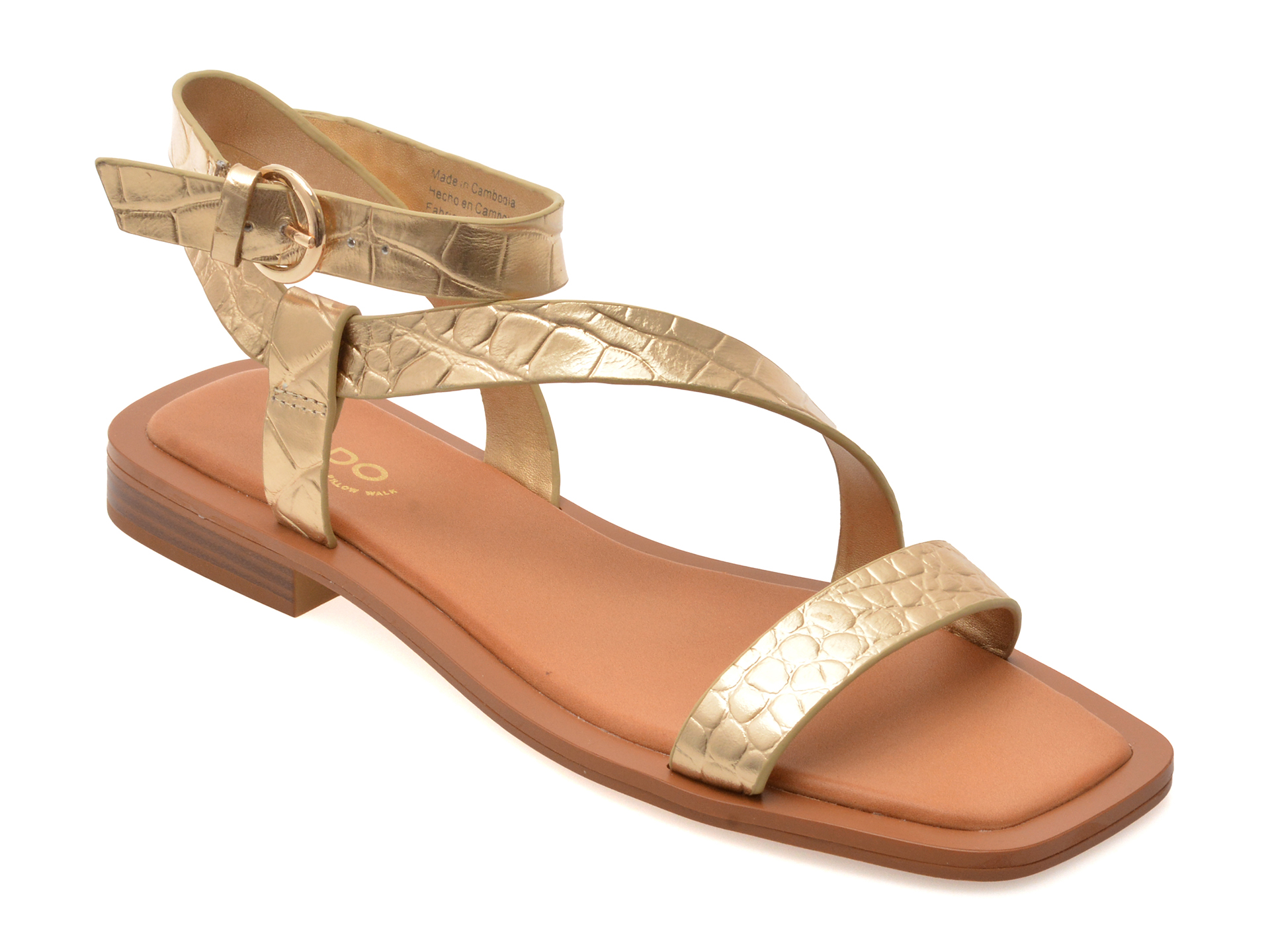 Sandale ALDO Aurii GRUGAR 711 Piele Croco