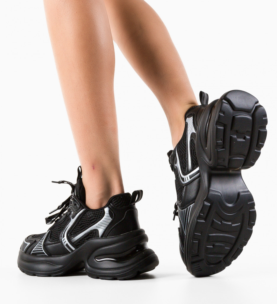 Sneakers Dama Sallyb Negri - Confort și Stil