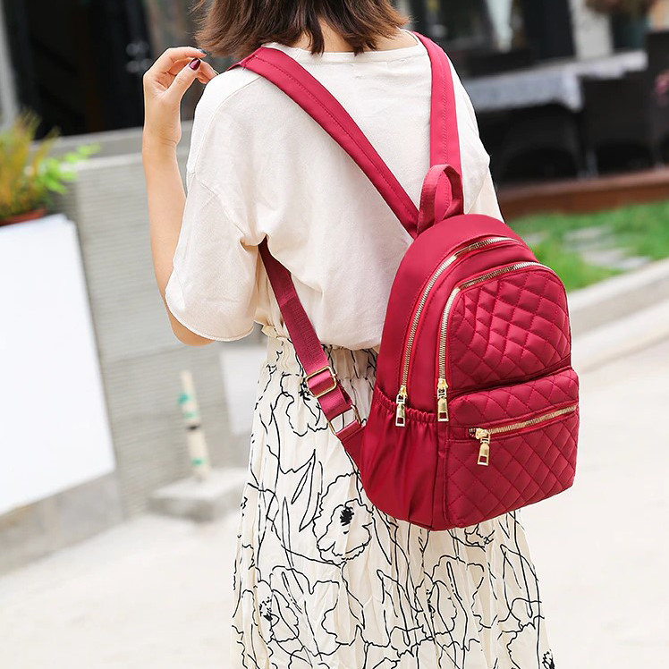Rucsac dama Melli Pfy GT1838, rosu, textil - imagine 2