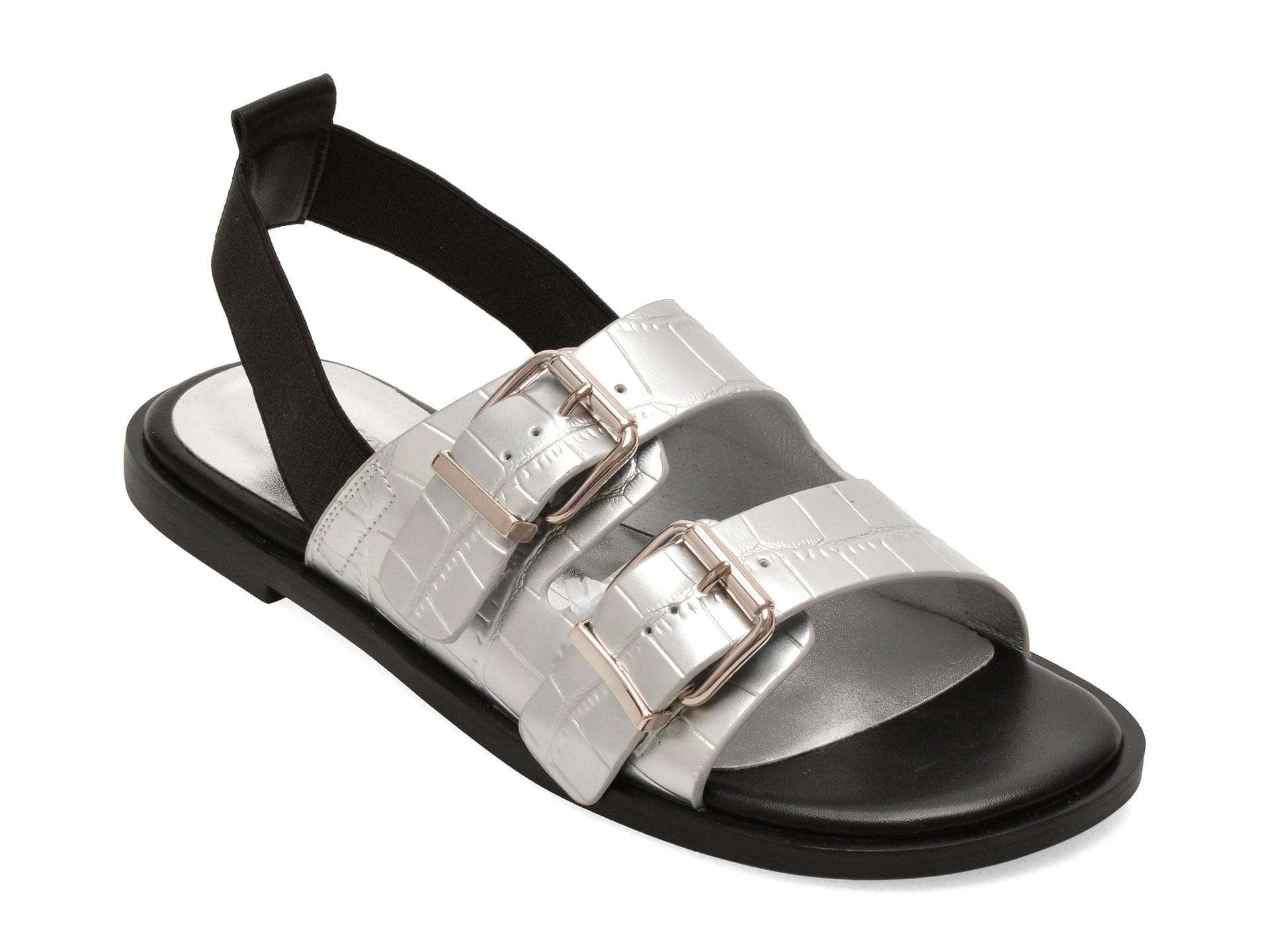 Sandale Gryxx Argintii Piele Naturala H5693