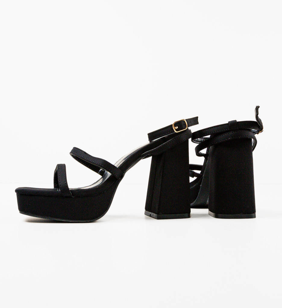 Sandale Toc Oihana Negre - Stil și Eleganță - imagine 6