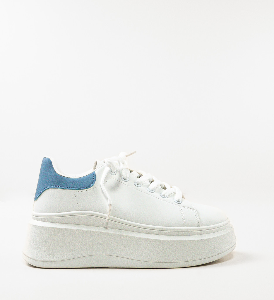 Sneakers Dama Sasha Albi | Confort și Stil - imagine 5